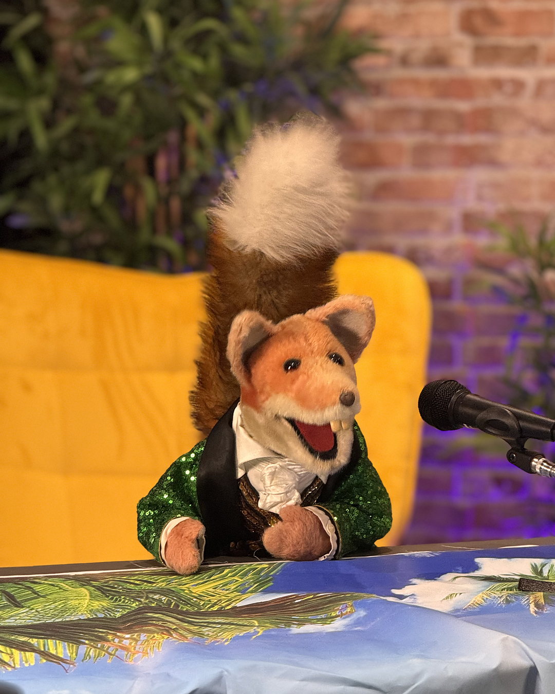 Basil Brush recording at Synergy